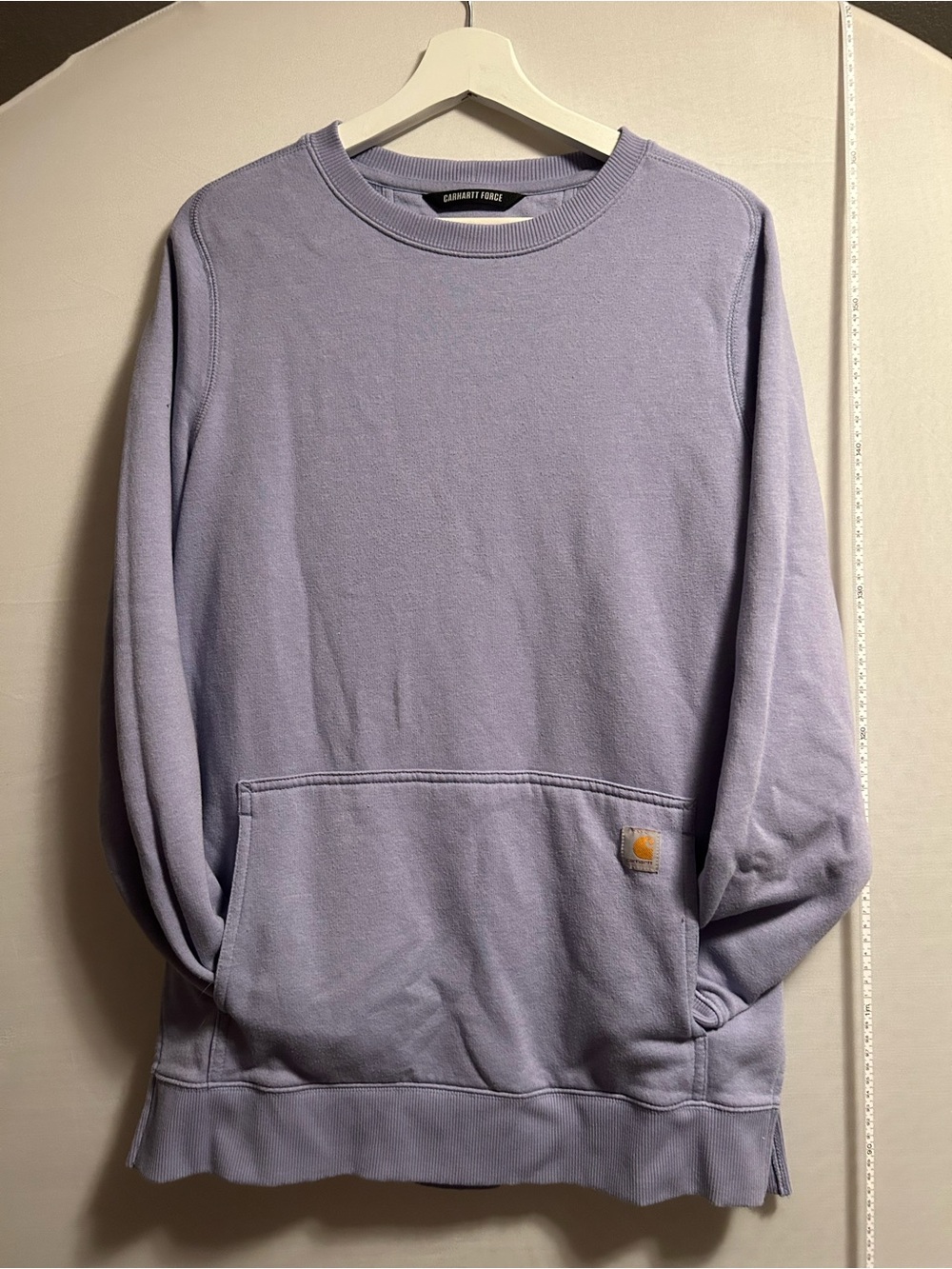 Carhartt Lavender Crewneck Sweatshirt with Front Pouch